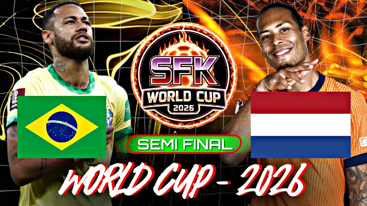 EFOOTBALL WORLD CUP SEMI FINAL 🔥 BRAZIL 🆚️  NETHERLANDS 🔴