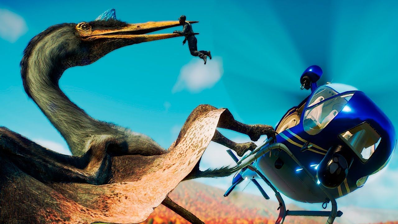 Ataque dos Répteis voadores! Quetzal, Barbaridactylus | Jurassic World Evolution 2: Late Cretaceous