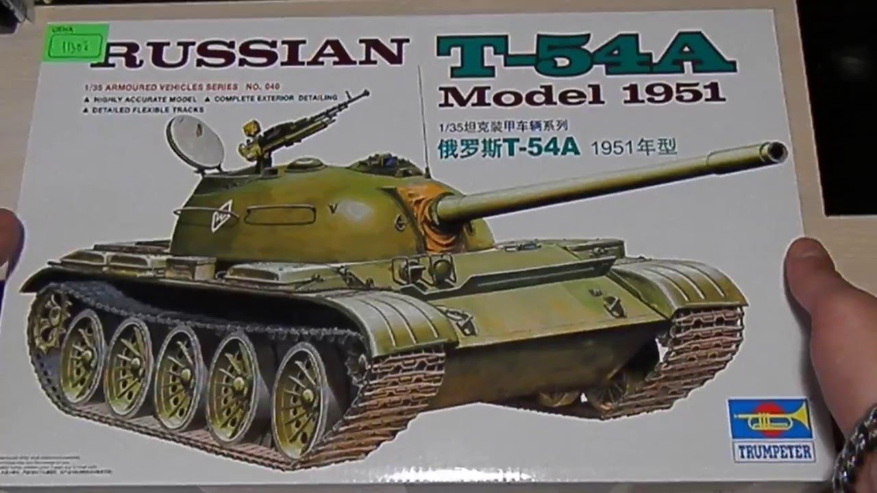 обзор Т-54А от Trumpeter в масштабе 1/35