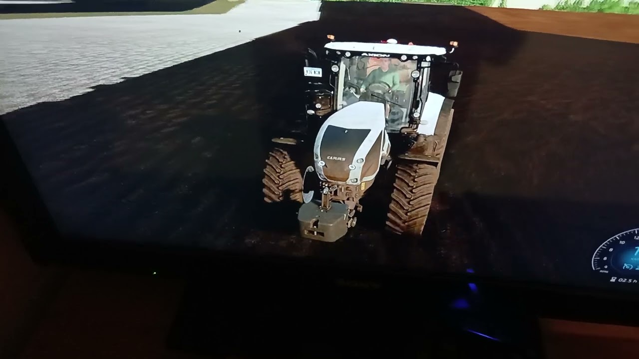 Christophe aube patron  claas  950 axion  au  labourage 