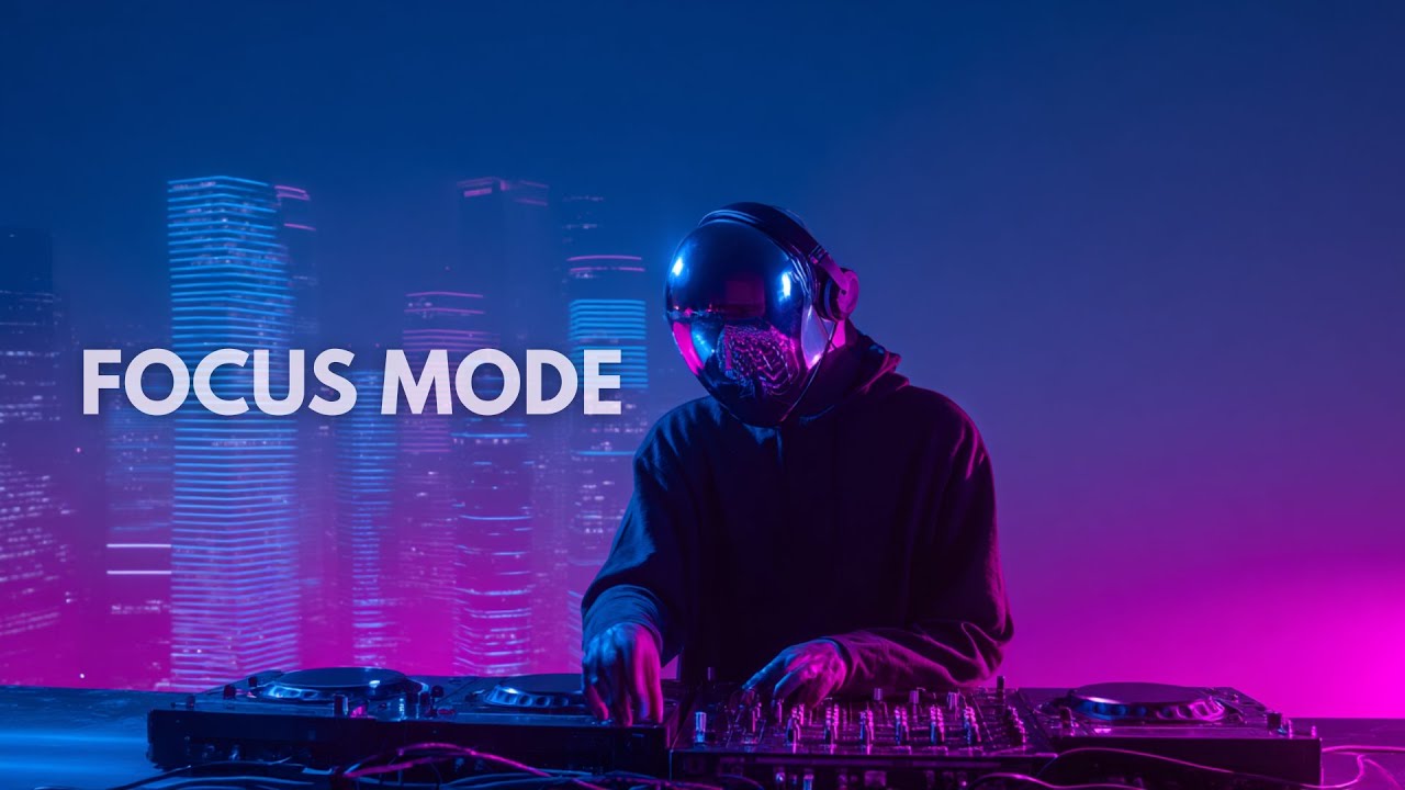 Focus Music for Coding & Work | Midnight Neon Synthwave