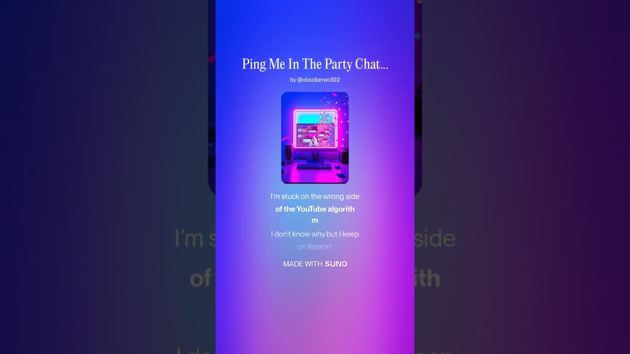 Ping Me In The Party Chat x The Youtube Algorithm Mashup