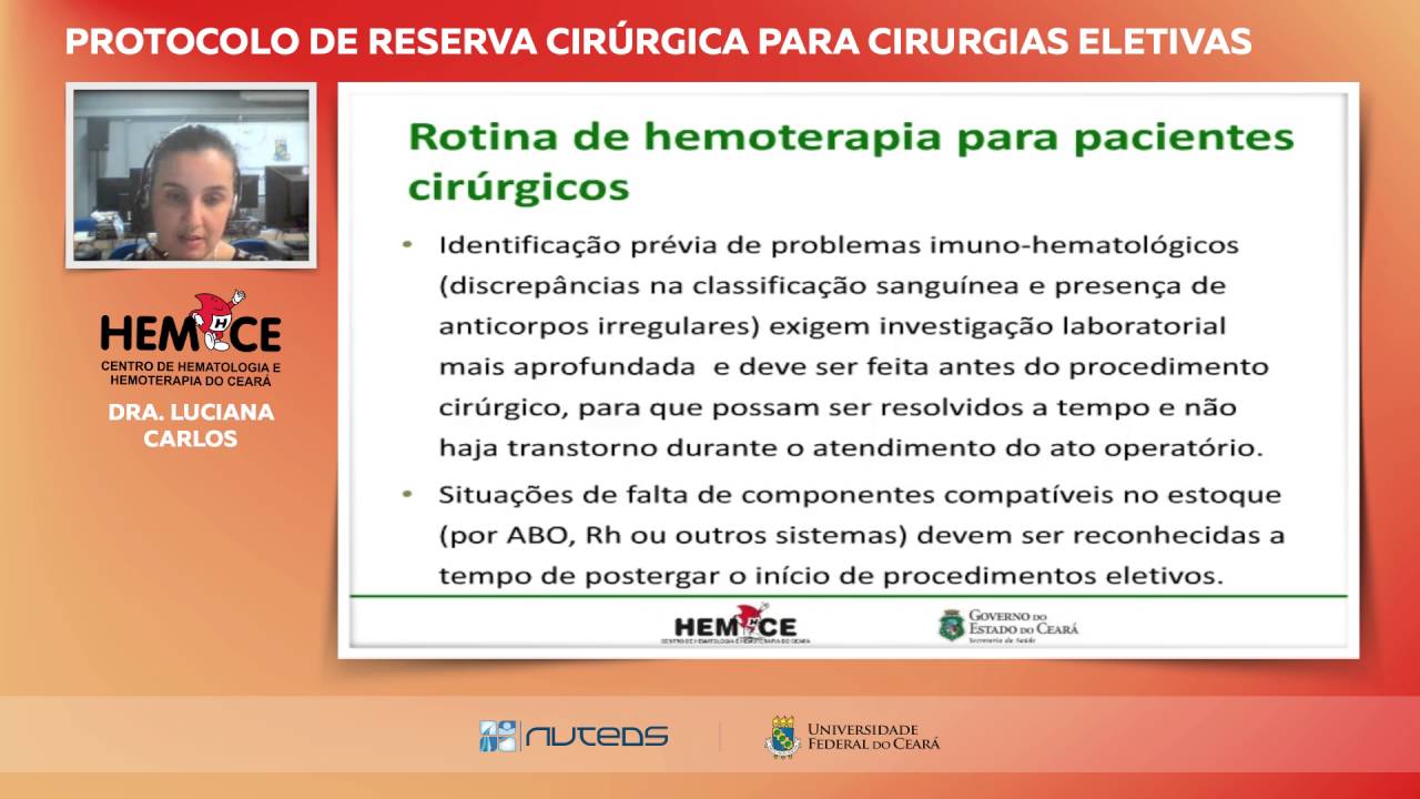 Protocolo de Reserva Cirúrgica para Cirurgias Eletivas