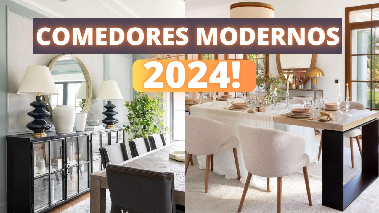 COMEDORES MODERNOS 2024! DECORACIÓN DE INTERIORES