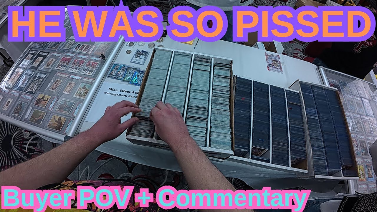 He got MAD at me at card show! eBay Live is the next big thing? + Value Bin Hunting at SAC Card Show