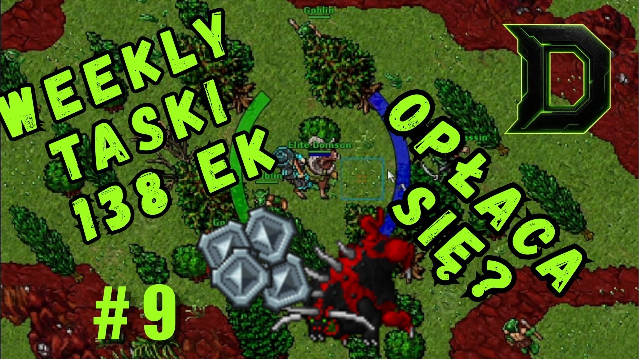 Tibia 138 EK &ndash; Weekly Taski (Elephant, Stone Golem, Scorpion, Elfy & Gobliny)