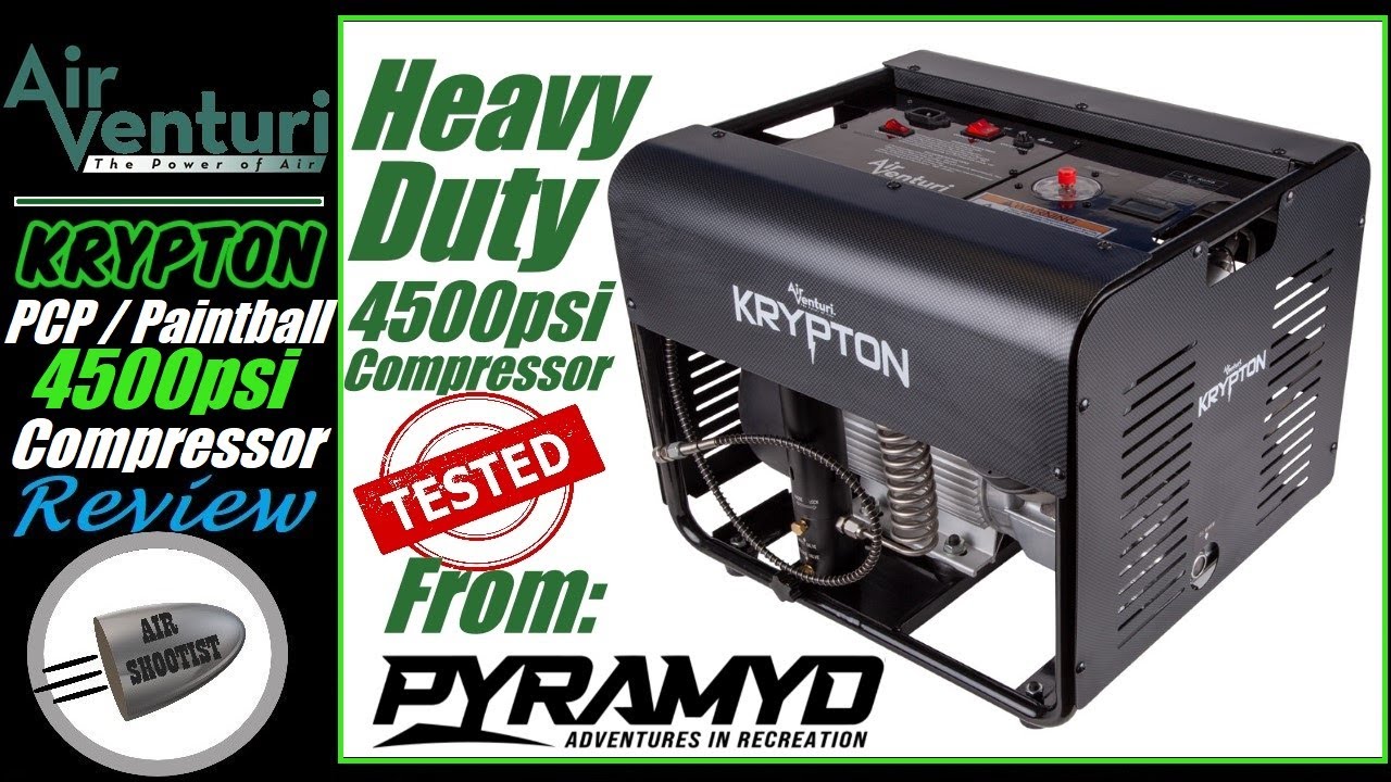 Air Venturi Krypton Compressor From Pyramyd Air 💨 4500psi Pump For PCP Airguns & Paintball Tested!
