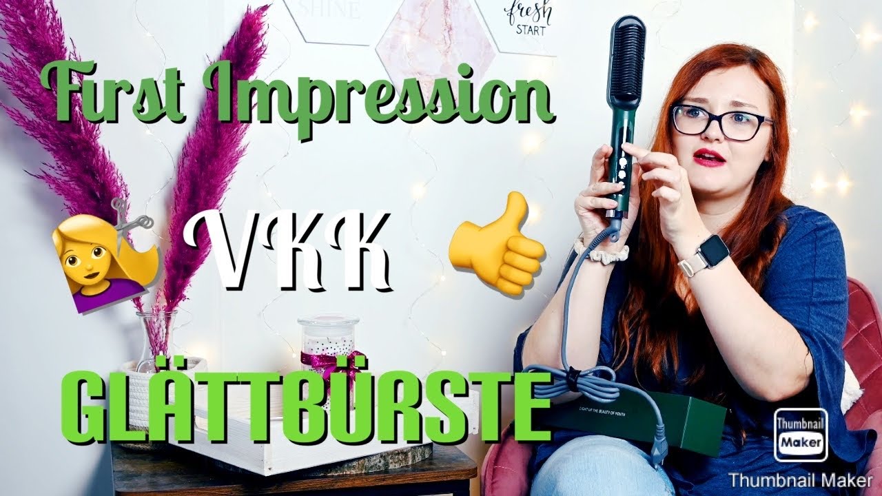 1ST IMPRESSION | Ich teste die VKK Glättbürste || WOW, das ist der Hammer!!