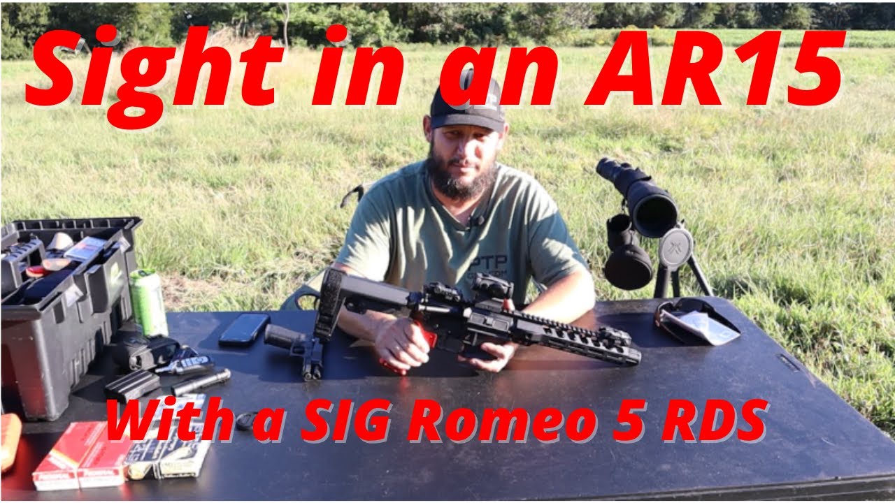 Sighting in a Sig Romeo 5 on an AR-15 Pistol
