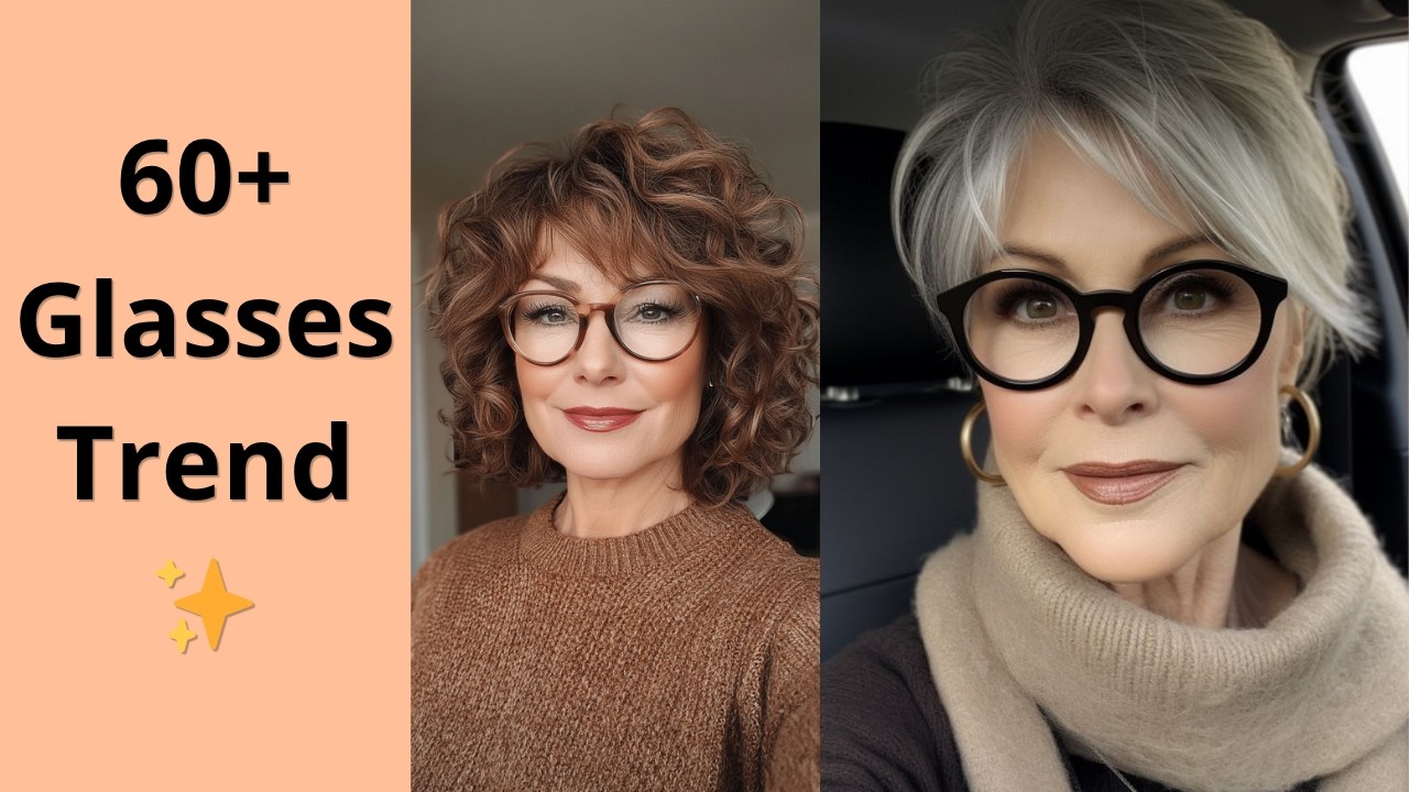 3 пары очков, которые сделают женщин старше 60 лет еще элегантнее 😍