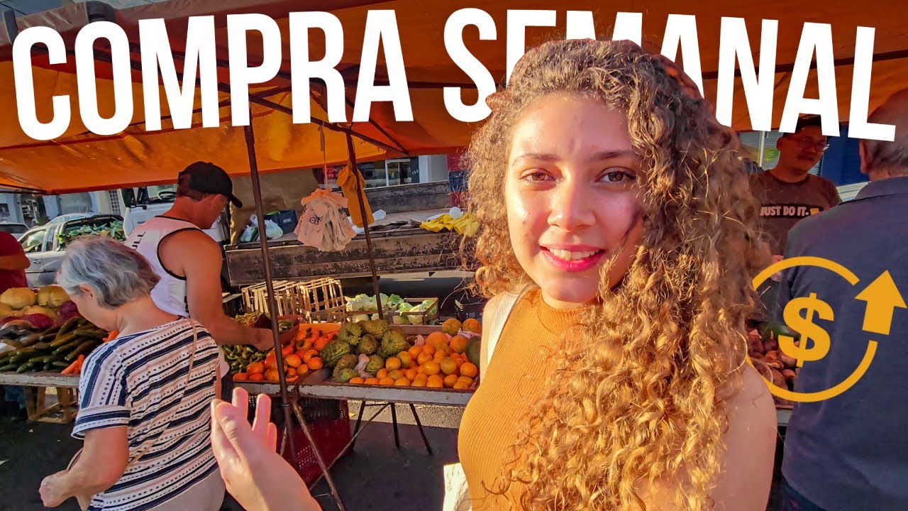COMPRA SEMANAL PARA DUAS PESSOAS COM R$ 54,00! (feira livre)