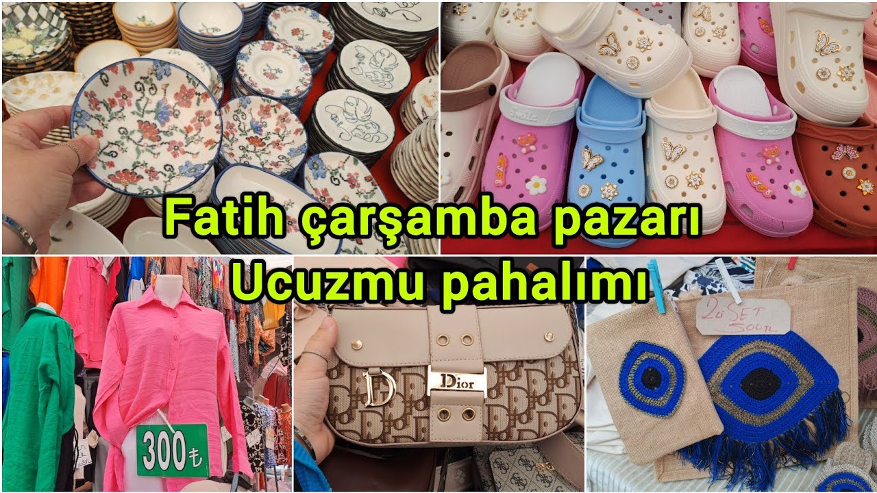 yeni video‼️Fatih çarşamba pazarı ucuzmu pahalımı‼️ kıyafet alışverişi | çeyiz alışverişi pazar turu