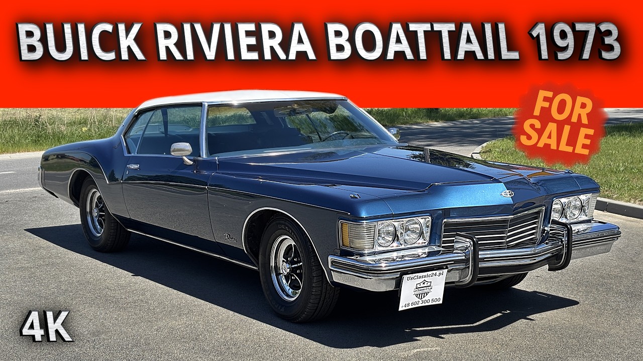 Buick Riviera Boattail 1973 Silnik 455 V8 Automat Biały Vinyl