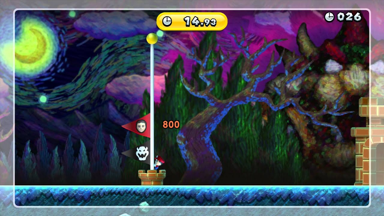 New Super Mario Brothers U - Challenge Mode - Time Attack: The Boo-Ballet Encore (Gold) 14.93