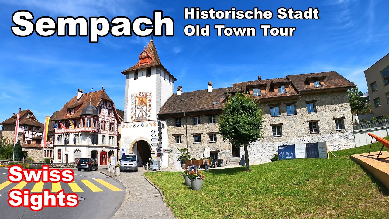 Sempach Switzerland Beautiful Historic Town Battle Area 4K