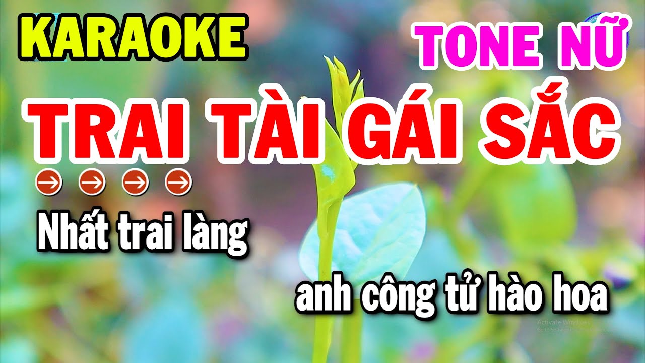 Karaoke Trai Tài Gái Sắc Tone Nữ Nhạc Sống Cha Cha Hay Nhất | Kho Nhạc Karaoke
