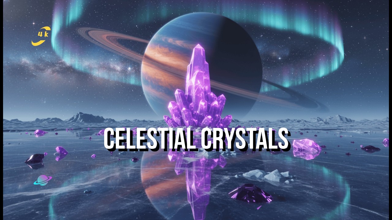 CELESTIAL CRYSTALS: 1 Hour of Alien Ice World Ambience | 4K Sci-Fi Sleep & Focus