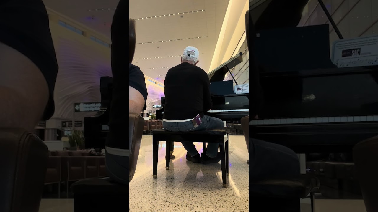Salt Lake City International Airport Piano Player June 9th 2025