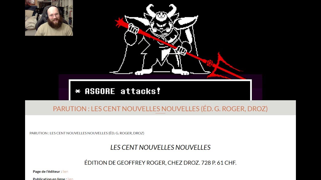 [Jeu Vidéo et Linguistique] Actualité de la diachronie / Undertale (3)