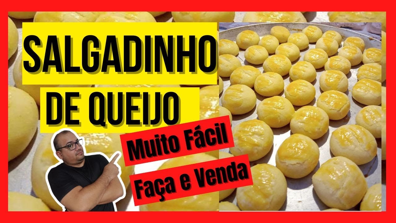 SALGADINHO DE QUEIJO QUE DERRETE NA BOCA - Muito Fácil - [Faça e Venda]