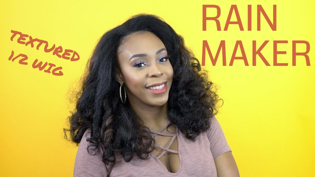 Sensationnel Curls Kinks & Co Textured Half Wig Instant Weave - RAIN MAKER +GIVEAWAY --/WIGTYPES.COM