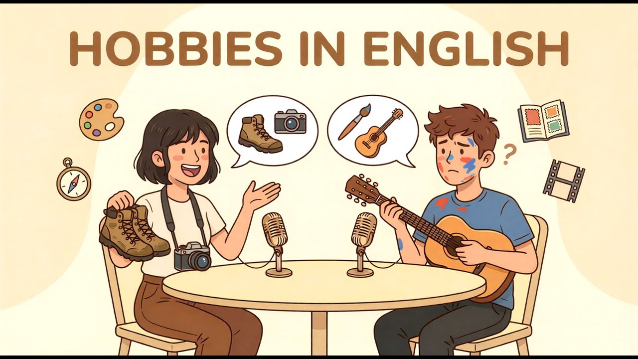 Talk About Your Hobbies Like a Native!  | English Speaking Practice (A2-B2)