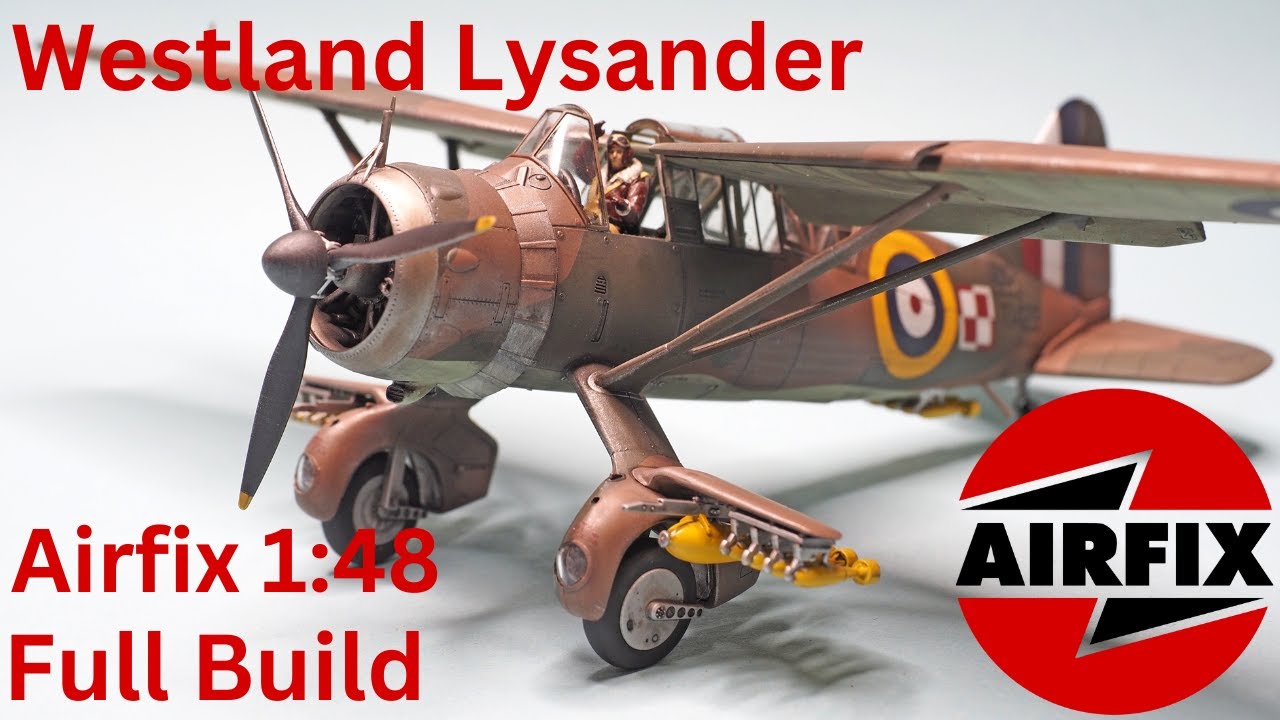 Airfix Westland Lysander 1:48 Полная сборка