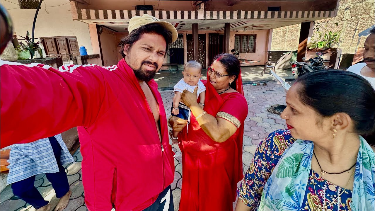 Koshi di gye sasural for Suraj poojan😍