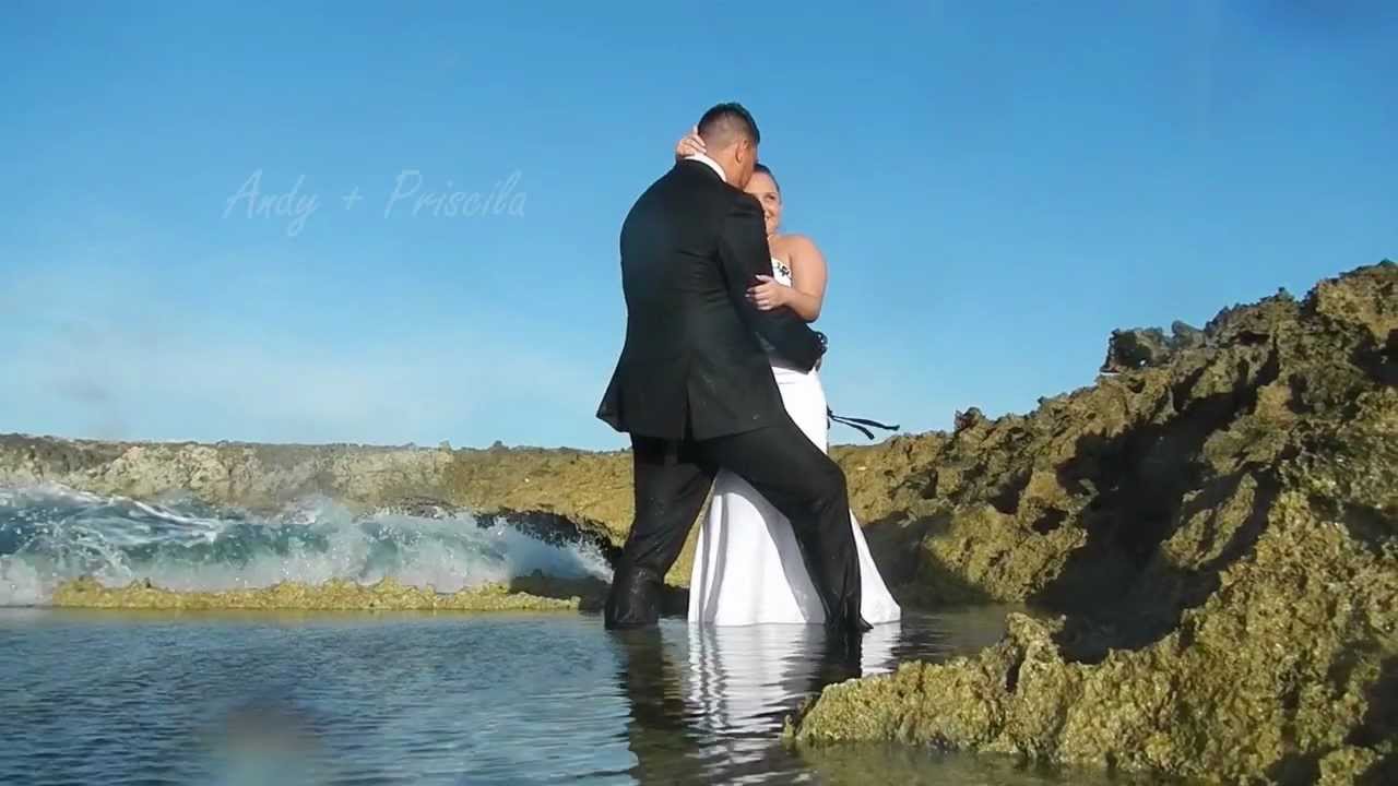 Trash The Dress of Andy & Priscilla in Aruba