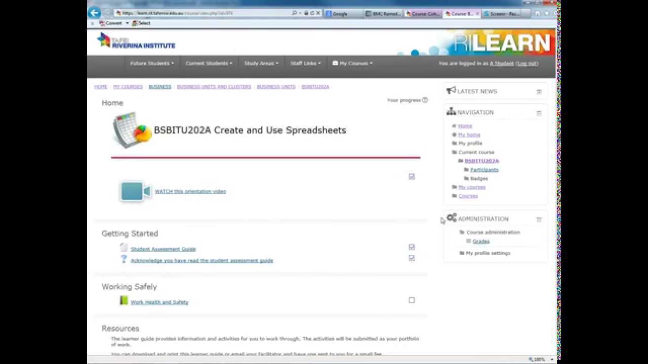 RI Learn: Updating your profile