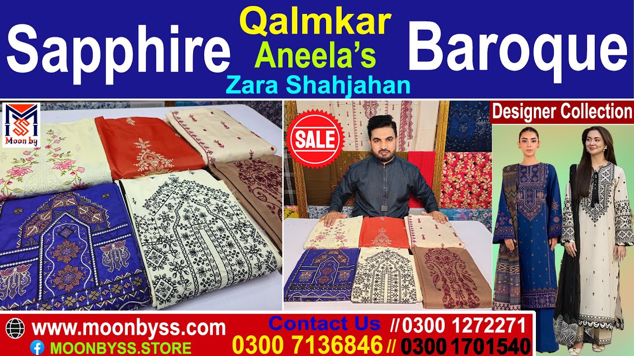 Designer Collection Final Sale 2025 | Zara, Sapphire, Qalamkar | Wholesale Clothes Market.