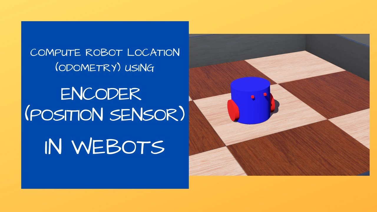 Учебник Webots 4: использование энкодеров для вычисления положения робота (одометрия) // Датчик п...