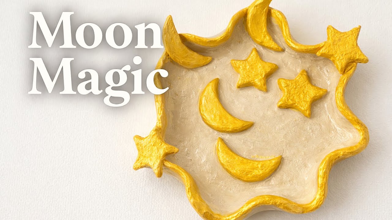 DIY Moon & Star Ceramic Plate 🌙✨ Ramadan Inspired Pottery Decor