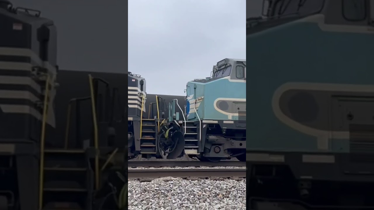 Patched Ns 3988 ex Central Maine Quebec locomotive #rare #train