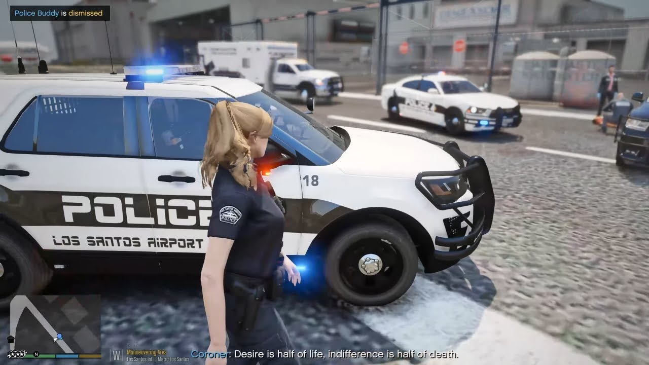 Gta 5 LSPDFR Episode: LSIA Female Officer On Duty - FPIU Airport Patrol!