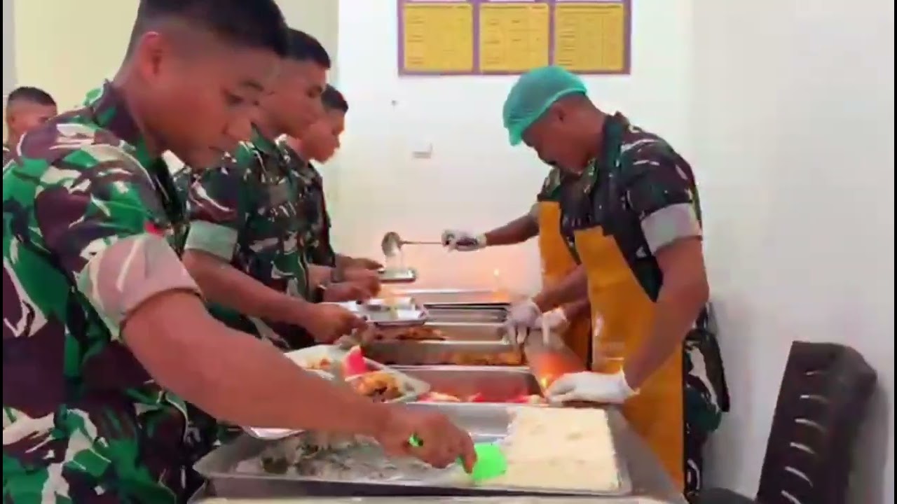 Yonif TP 806 Satya Inyomusi Bangun Dapur Modern dan Ruang Makan Representatif