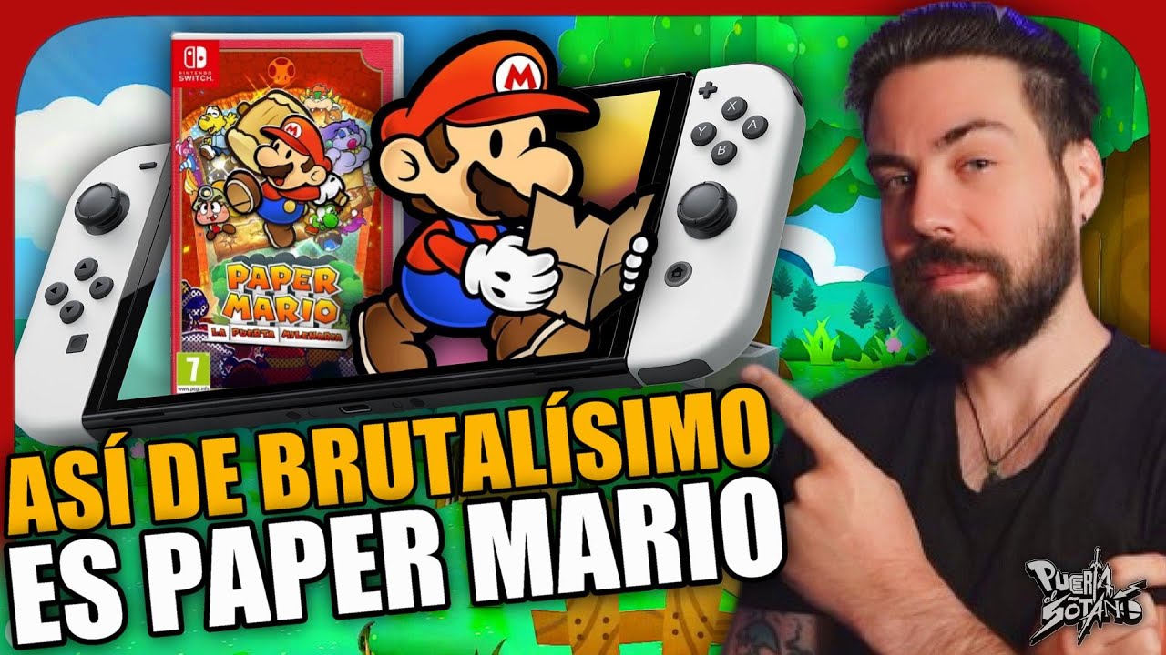 Así de BRUTALÍSIMO es el REMAKE de PAPER MARIO LA PUERTA MILENARIA en Switch! QUÉ ENVIDIA ME DÁIS!