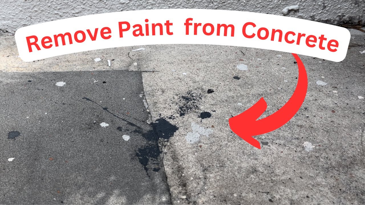 Remove Dry Paint from Concrete | How to Clean Paint Stains from Sidewalks or Stone