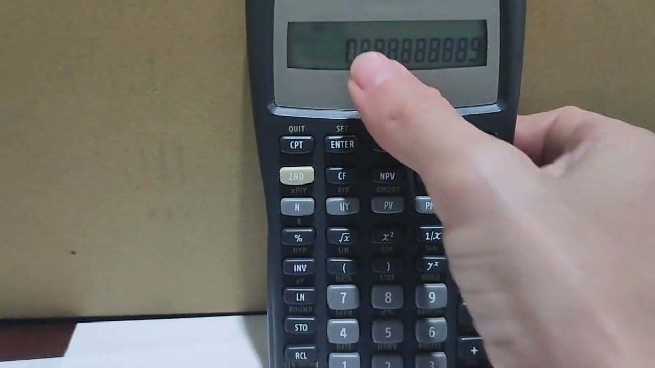 Cómo utilizar la calculadora Texas instruments business analyst BA II plus