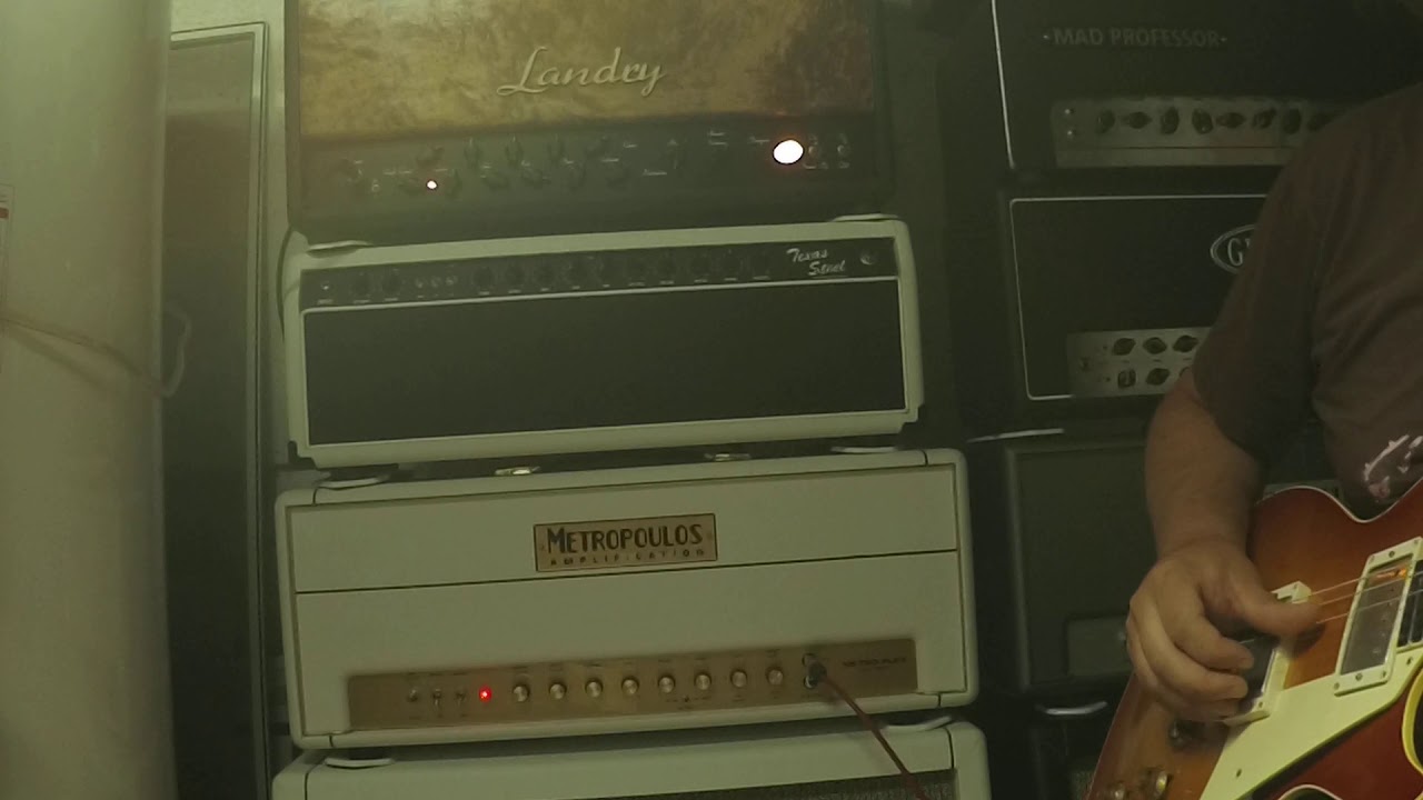 landry M100L and Metropoulos Metroplex with Metro Head Master 2.  Vaschenko Les Paul