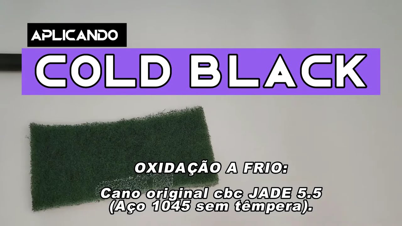Oxidação a frio com Cold Black (limpeza mecânica com produtos comuns)