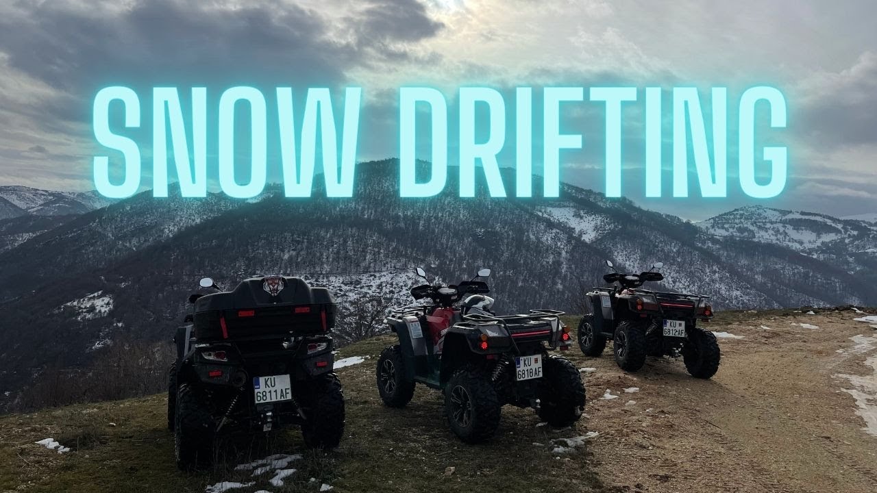 ATV SNOW DRIFTING