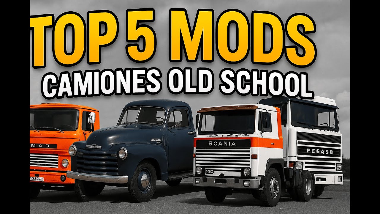 TOP 5 MODS de CAMIONES ANTIGUOS para ETS2 1.54 - 2025 🚛