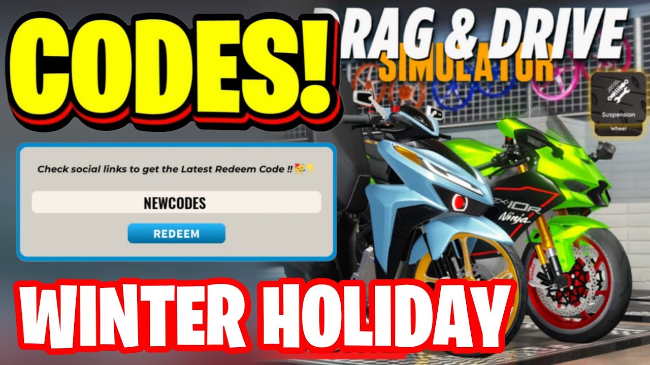 *NEW* ALL MODIF X & WINTER HOLIDAY UPDATE CODES FOR DRAG DRIVE SIMULATOR! DRAG DRIVE SIMULATOR CODES