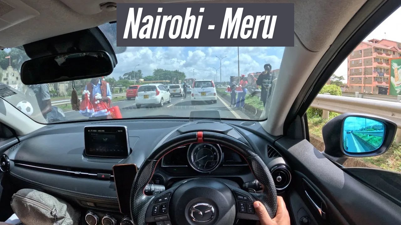 POV Christmas Day Scenic Driving adventure from Nairobi to Meru via Nanyuki.