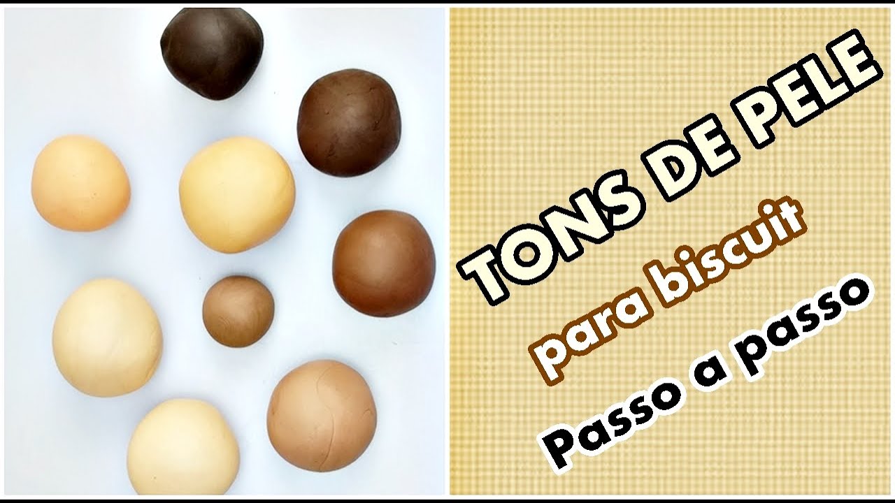 TONS DE PELE PARA BISCUIT- PASSO A PASSO