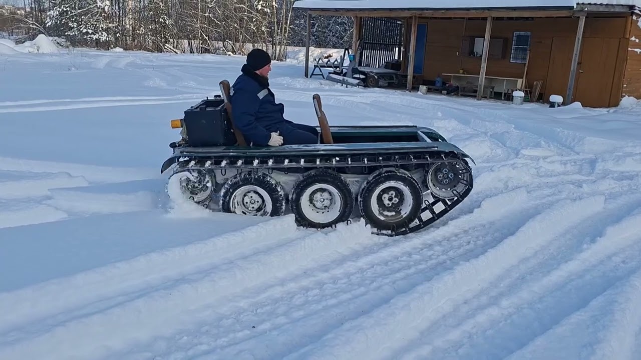 Двухместный вездеход на гидроприводе