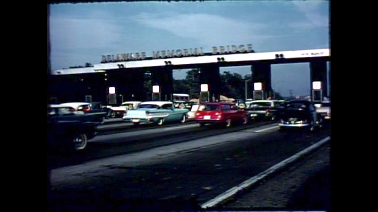 1964-1965 Delaware Memorial Bridge Second Span Construction