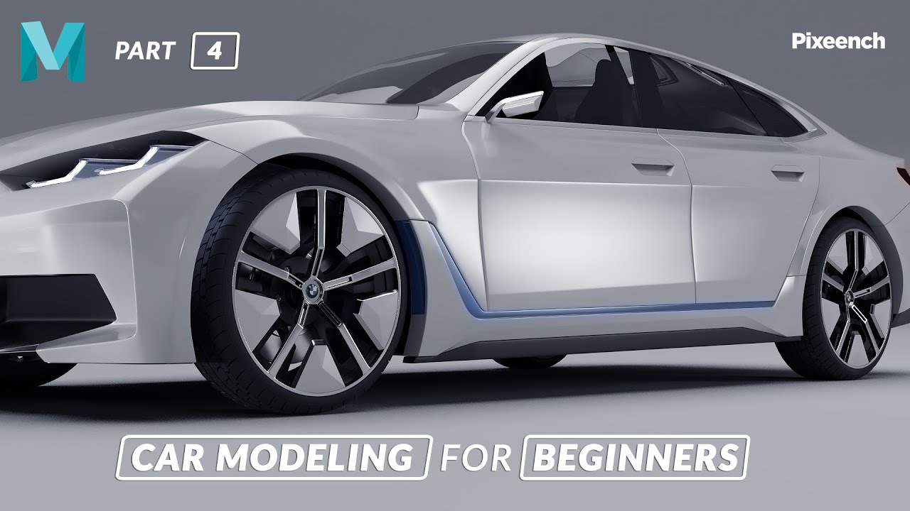 How to Model a CAR in Maya for BEGINNERS | Part - 04 | Completion of The Front Part | @Pixench