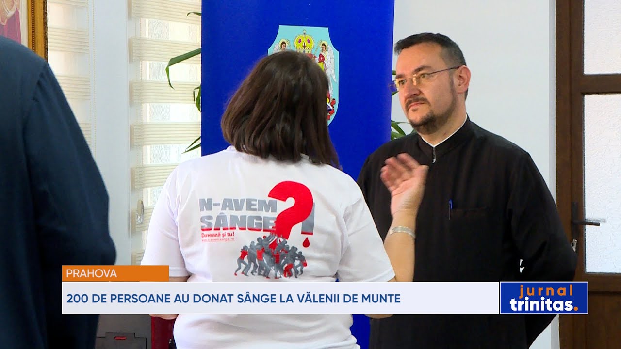200 de persoane au donat sânge la Vălenii de Munte